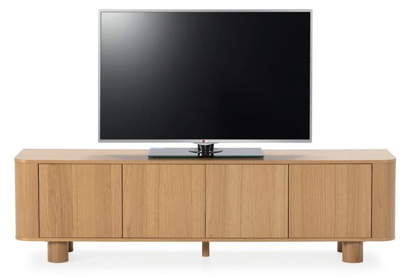Szafka pod TV w dekorze dębu w naturalnym kolorze 180x50,5x40 cm Padoc – MOME