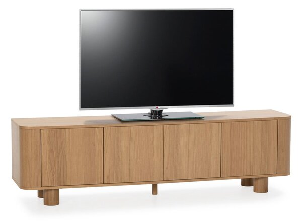 Szafka pod TV w dekorze dębu w naturalnym kolorze 180x50,5x40 cm Padoc – MOME