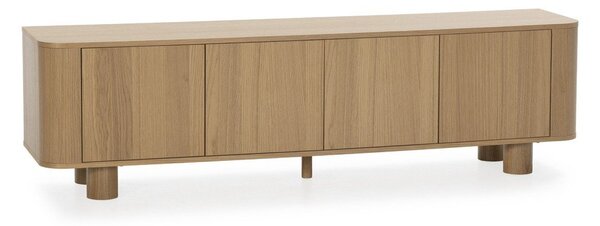 Szafka pod TV w dekorze dębu w naturalnym kolorze 180x50,5x40 cm Padoc – MOME