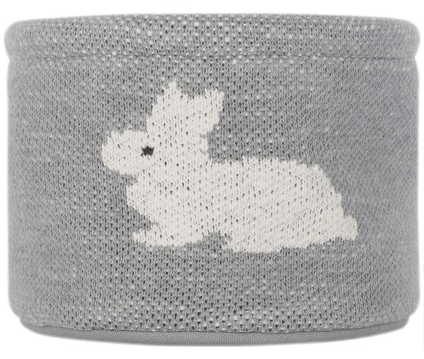 Szary bawełniany organizer Kindsgut Bunny, ø 16 cm