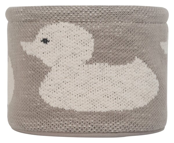Beżowy bawełniany organizer Kindsgut Duck, ø 16 cm