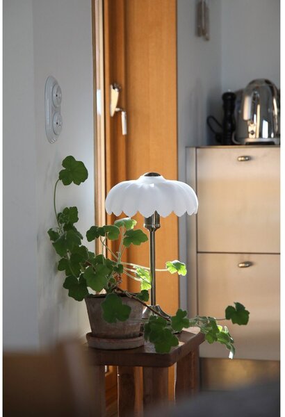 Kremowa/w kolorze mosiądzu lampa stołowa (wysokość 43 cm) Kurage – Markslöjd