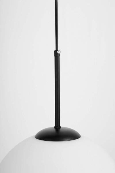 LAMPA WISZĄCA NOWOCZESNA CZARNA BIAŁA KULA FREDICA 30