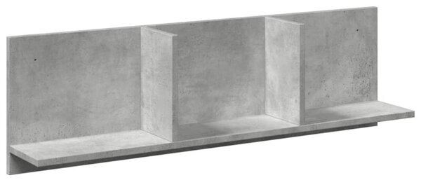 Półka ścienna, 100x16,5x30 cm, szarość betonu