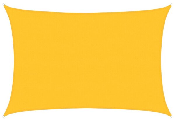 Żagiel przeciwsłoneczny, 160 g/m², żółty, 5x7 m, hdpe