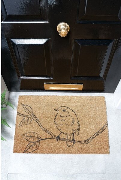 Wycieraczka z włókna kokosowego 40x60 cm Pencil Robin – Artsy Doormats