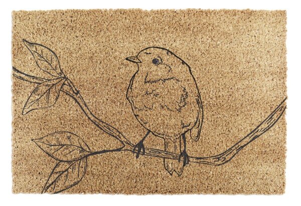 Wycieraczka z włókna kokosowego 40x60 cm Pencil Robin – Artsy Doormats