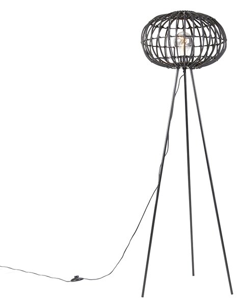 Wiejska lampa podłogowa statyw czarny 40 cm - Canna Oswietlenie wewnetrzne