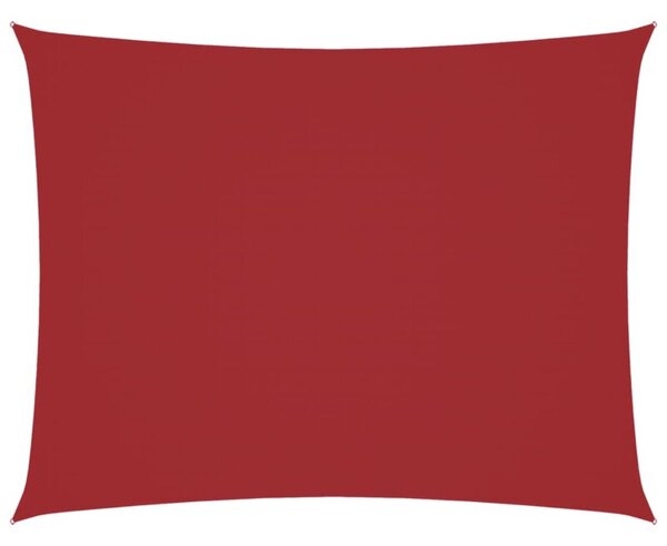 Prostokątny żagiel ogrodowy, tkanina oxford, 3x4 m, czerwony