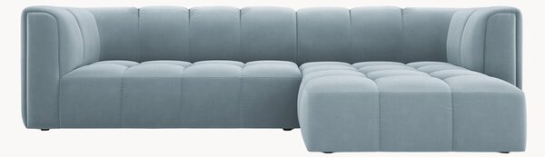 Narożna sofa modułowa o wyglądzie aksamitu Adams