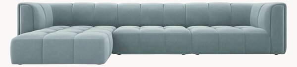 Narożna sofa modułowa o wyglądzie aksamitu Adams