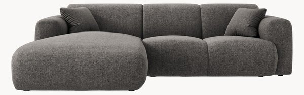 Sofa narożna z szenilu Theo