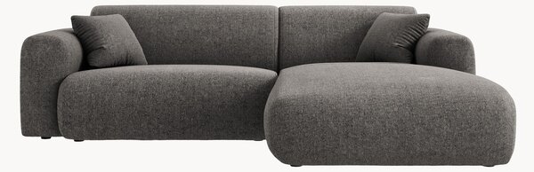 Sofa narożna z szenilu Theo