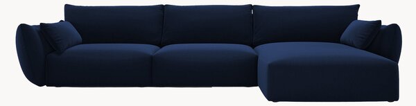 Sofa narożna z weluru Clau