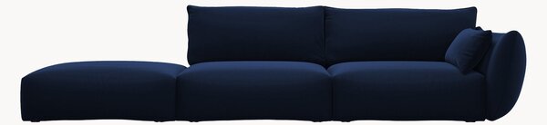 Sofa narożna z weluru Clau