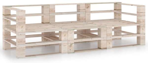 Ogrodowa sofa 3-os. z palet, drewno sosnowe