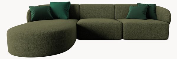 Narożna sofa modułowa z szenilu Chiara
