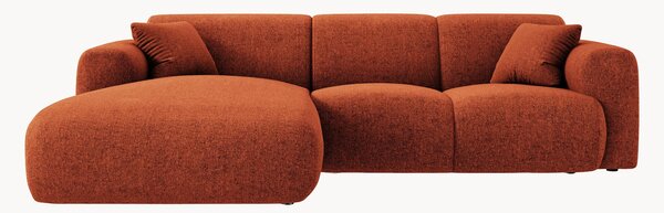 Sofa narożna z szenilu Theo