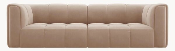 Sofa modułowa o wyglądzie aksamitu Adams (3-osobowa), S 226 cm