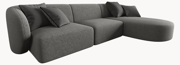 Narożna sofa modułowa z szenilu Chiara
