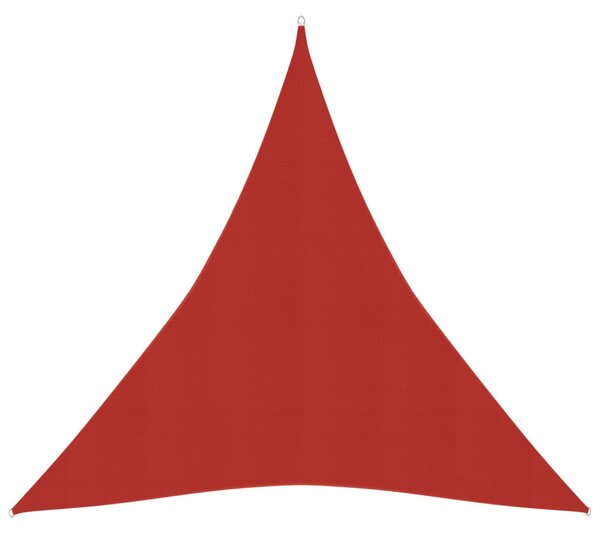 Żagiel przeciwsłoneczny, 160 g/m², czerwony, 3x4x4 m, HDPE