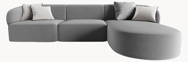 Narożna sofa modułowa z weluru Chiara