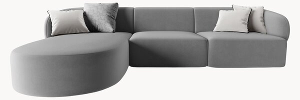 Narożna sofa modułowa z weluru Chiara