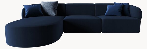 Narożna sofa modułowa z weluru Chiara
