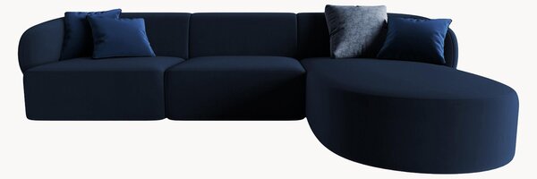 Narożna sofa modułowa z weluru Chiara