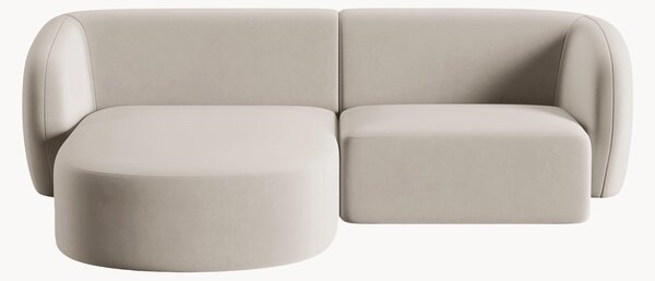 Narożna sofa modułowa z weluru Chiara