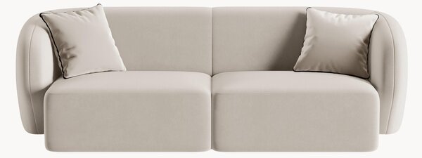 Sofa modułowa z weluru Chiara (2-osobowa), S 188 cm