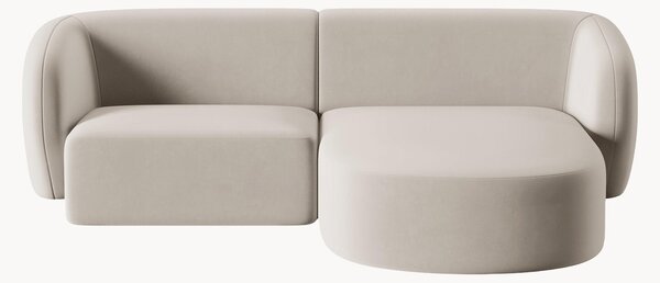 Narożna sofa modułowa z weluru Chiara