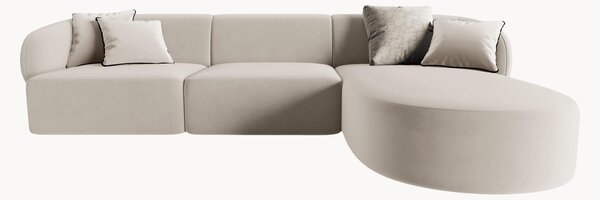 Narożna sofa modułowa z weluru Chiara