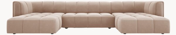 Sofa panoramiczna o wyglądzie aksamitu Adams (5-osobowa)