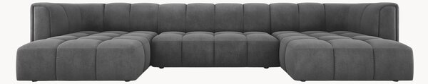 Sofa panoramiczna z szenilu Adams (5-osobowa)