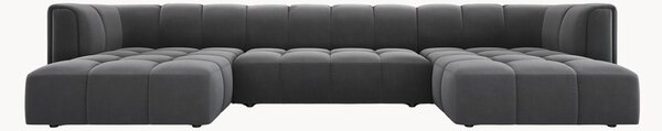 Sofa panoramiczna o wyglądzie aksamitu Adams (5-osobowa)