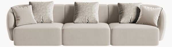 Sofa modułowa z weluru Chiara (4-osobowa), S 266 cm