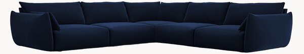 Narożna sofa z weluru Clau (7-osobowa)