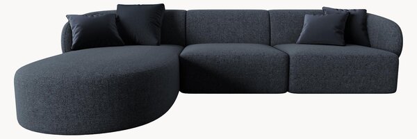 Narożna sofa modułowa z szenilu Chiara