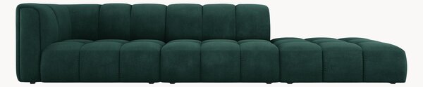 Sofa modułowa z szezlongiem z szenilu Adams (4-osobowa)