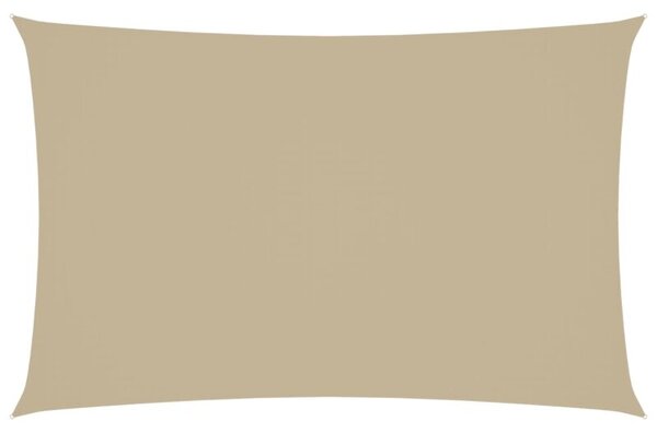 Prostokątny żagiel ogrodowy, tkanina oxford, 2x5 m, beżowy