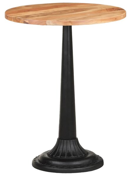 Stolik bistro, Ø60x76 cm, lite drewno akacjowe