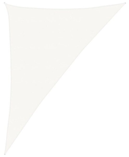Żagiel przeciwsłoneczny, 160 g/m², biały, 4x5x6,8 m, hdpe