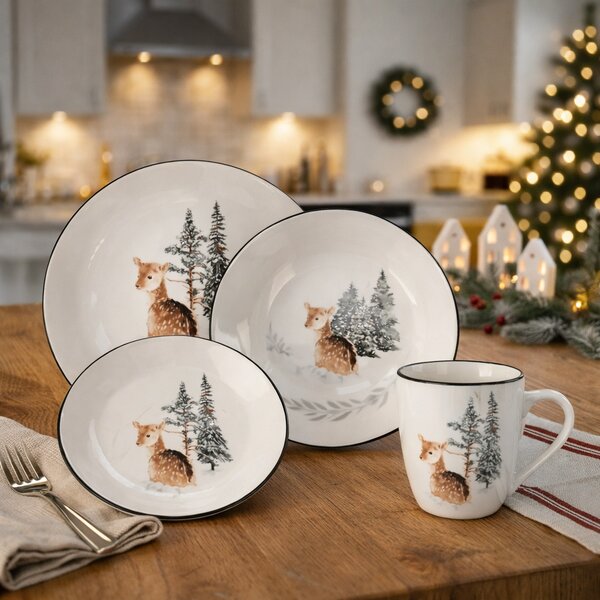 Kubek porcelanowy Winter Fawn, 320 ml