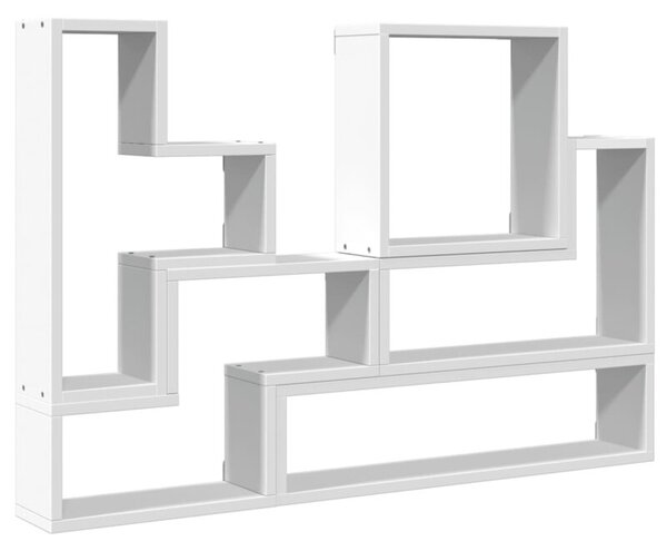 Półka ścienna, biała, 96x12x64 cm, materiał drewnopochodny