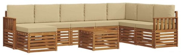 Zestaw mebli ogrodowych z litego drewna akacjowego - nowoczesny i elegancki design do relaksu na świeżym powietrzu