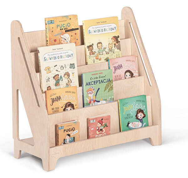 Biblioteczka Montessori dla dzieci LEA L naturalna