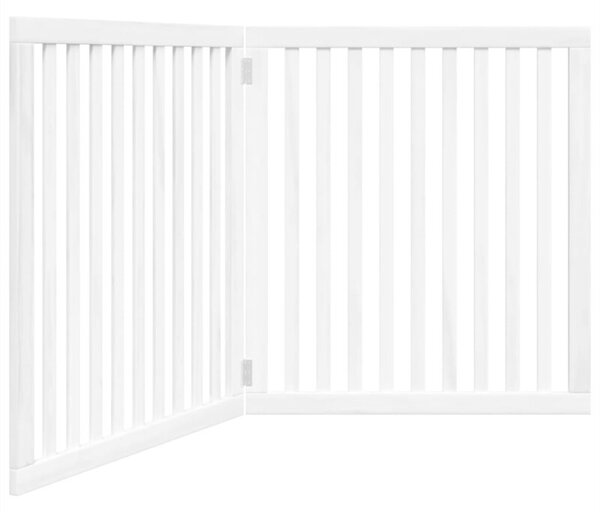 Składana bramka zabezpieczająca dla psa, 2 panele, biała, 160cm