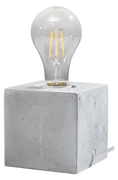 Sollux Lampa stołowa ABEL 1xE27/60W/230V beton SLX0430