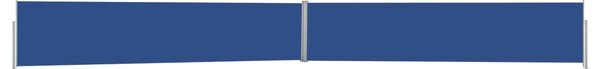 Wysuwana markiza boczna na taras, 140x1200 cm, niebieska